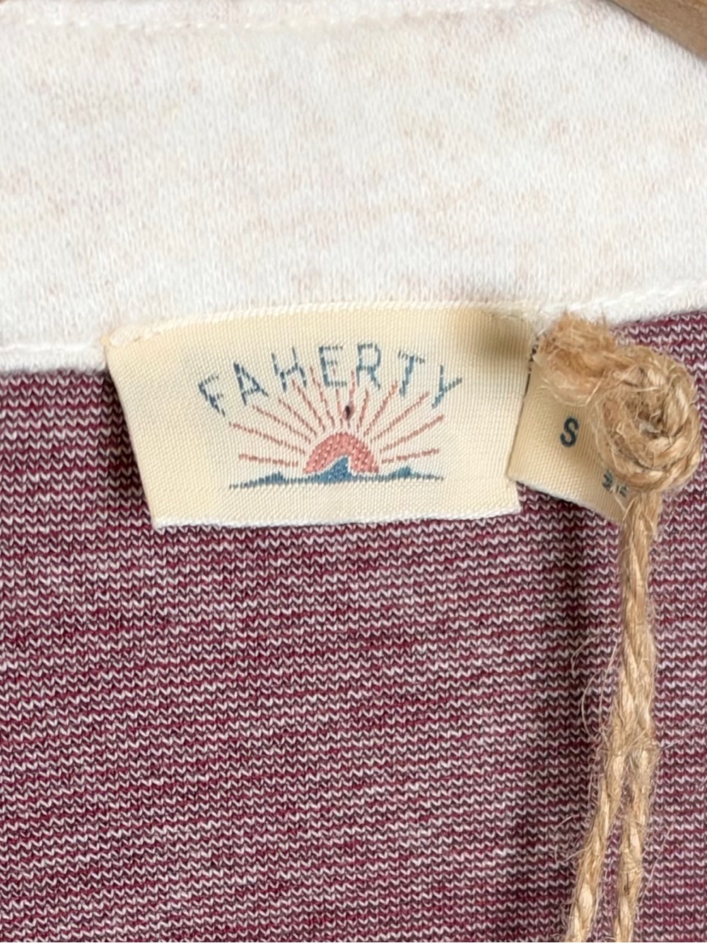 FAHERTY Legend Sweater Rugby Popover - Deep Red Rugby - Picture 9 of 13